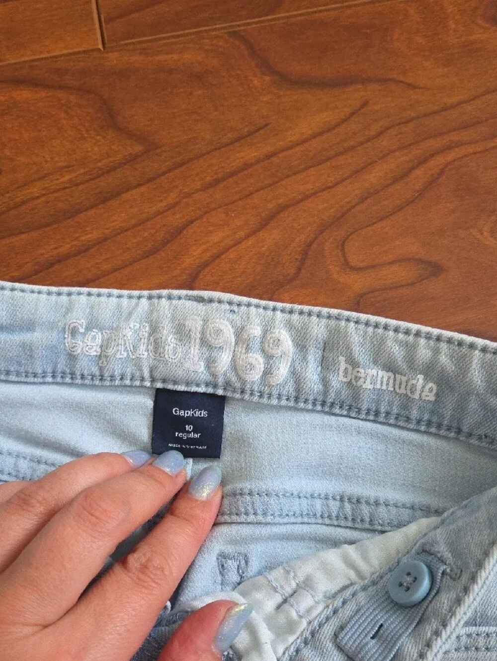 GAP And Free Planet Kids Denim Shorts in Light Blue and Dark Blue